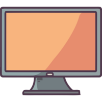 A computer monitor with a screen on it png