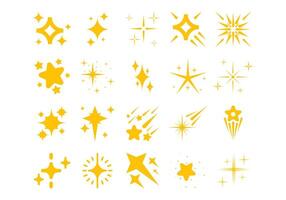 Sparkling Star Element Set vector