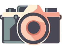 A camera icon with a pink background png