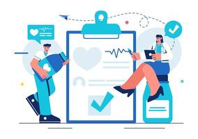 X-ray Imaging Illustration Depicting Roentgenography Procedures in Healthcare with a Flat Cartoon Background vector