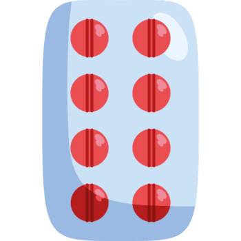 ein Pille mit rot Punkte auf es png
