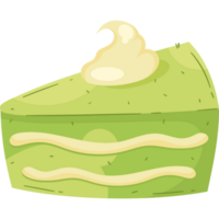 A slice of cake with cream on top png