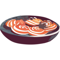 A plate with some food on it png