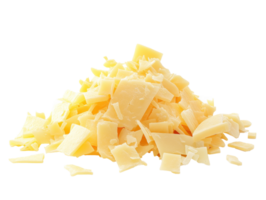 Shredded cheese ready for cooking or baking at home, transparent png