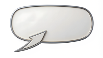 Blank speech bubble ready for creative expression transparent png