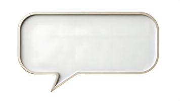Empty speech bubble design with a modern look transparent png