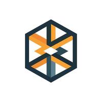 geometric shape minimal modern unique simple logo icon symbol vector