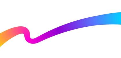 Colorful gradient wavy shape for abstract background. vector