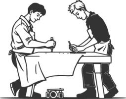 labor working design vector