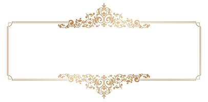 Vintage decorative frames in Victorian style. Ornate elements for design. Place for text. Ornamental illustration for wedding invitations and greeting cards, certificate of completion templates vector