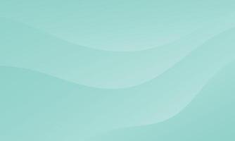 Turquoise green curve wavy background, simple dynamic wallpaper vector