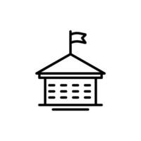 Icon Building School or university symbols editable file vector