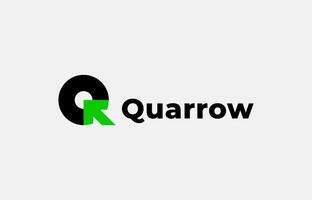 Logo Arrow and Letter Q, Template creative design fintech, technology, arrow, growth and increase symbols icon. Editable file vector