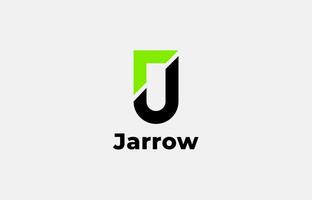 Logo Arrow and Letter J, Template creative design fintech, technology, arrow, growth and increase symbols icon. Editable file vector
