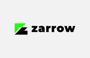 Logo Arrow and Letter Z, Template creative design fintech, technology, arrow, growth and increase symbols icon. Editable file vector