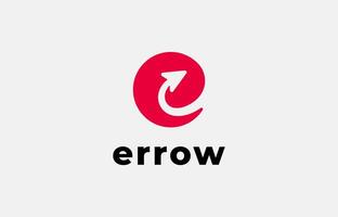 Logo Arrow and Letter E, Template creative design fintech, technology, arrow, growth and increase symbols icon. Editable file vector