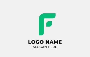 Logo Leaf symbols and Letter F. Template design Nature, tree, go green and growth concept with icon. Editable file vector