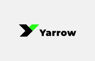 Logo Arrow and Letter Y, Template creative design fintech, technology, arrow, growth and increase symbols icon. Editable file vector