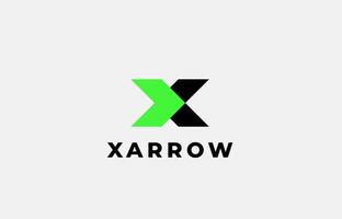 Logo Arrow and Letter X, Template creative design fintech, technology, arrow, growth and increase symbols icon. Editable file vector