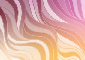 Soft cream wave pattern graphics curve background vector