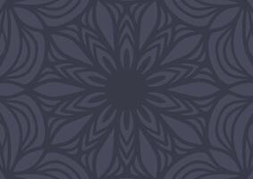 Grey flower mandala pattern modern background vector
