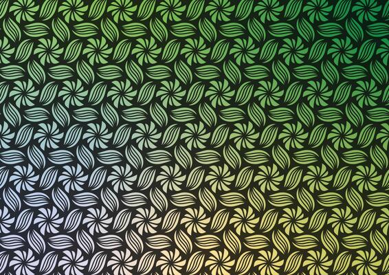 Flower green leaf modern style pattern background