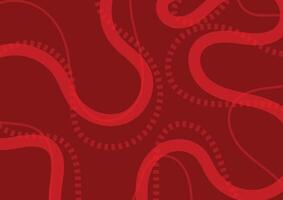 Red graphic line curve pattern abstract background vector