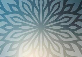 Mandala blue soft geometry modern background vector