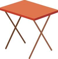 illustration gateleg table flat art design vector