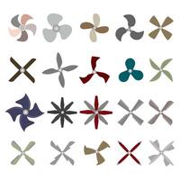 propeller icon collection set vector