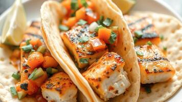 Grilled Fish Tacos with Mango Salsa photo