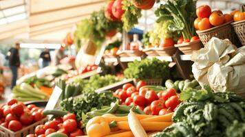 Fresh Produce at a Local Market photo