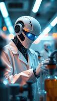Robot Scientist in a Lab photo