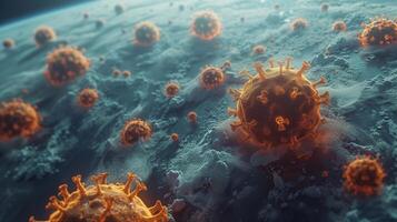 Pandemic Pathogen An Artistic Take on the Hypothetical Disease X Coronavirus photo