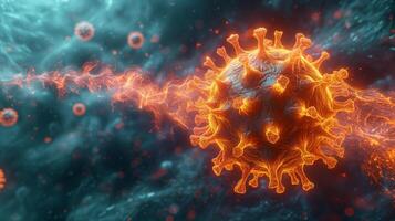 Pandemic Pathogen An Artistic Take on the Hypothetical Disease X Coronavirus photo