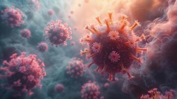 Pandemic Pathogen An Artistic Take on the Hypothetical Disease X Coronavirus photo