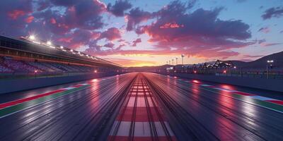 F1 race track circuit road grandstand stadium for Formula One racing photo