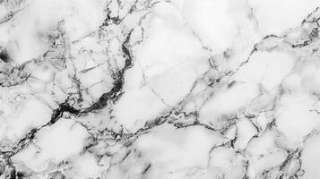 Natural stone white marble texture with black veins, photo of a large slab showing natural pattern