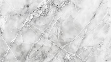 Realistic veins in natural white marble texture background, perfect for product placement or design element usage photo