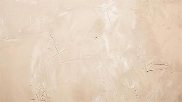 Beige textured background showing brush strokes on wall, perfect for adding a subtle touch of elegance to any design project photo
