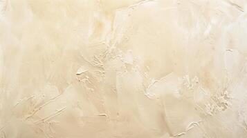 Textured background with light beige tones and brush strokes created by decorative plaster effect photo