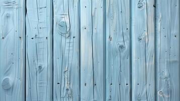 Rustic, vintage background of weathered blue painted wood planks with intricate knots and patterns, perfect for design projects photo