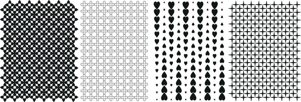 Seamless Pattern Set. vector