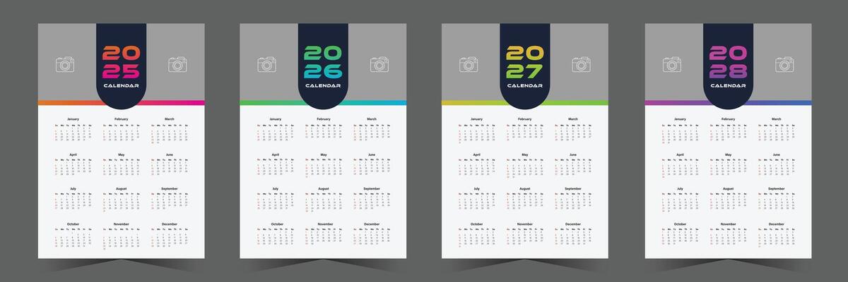 Calendar 2026 Vector Art, Icons, and Graphics for Free Download