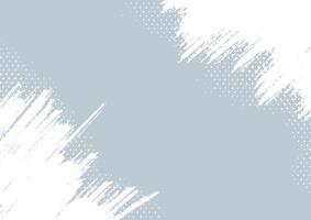 Grunge style background with brush strokes and halftone dots vector