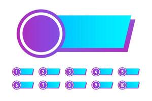 Days to go, hours left, banner template. Countdown timer, promotion, time, sale, one, two, three, four, five, six, seven. Flat illustration. vector
