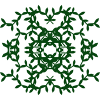 Wreath foliage illustration Frame Clip Art A symmetrical green leaf pattern with intricate branches on a transparent background png