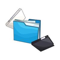 Files In Folders illustration vector