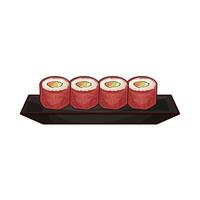 Appetizing Tuna Sushi vector