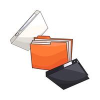 illustration of Document Storage Folder vector